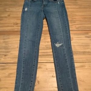 Levis jeans with extra seam down the leg